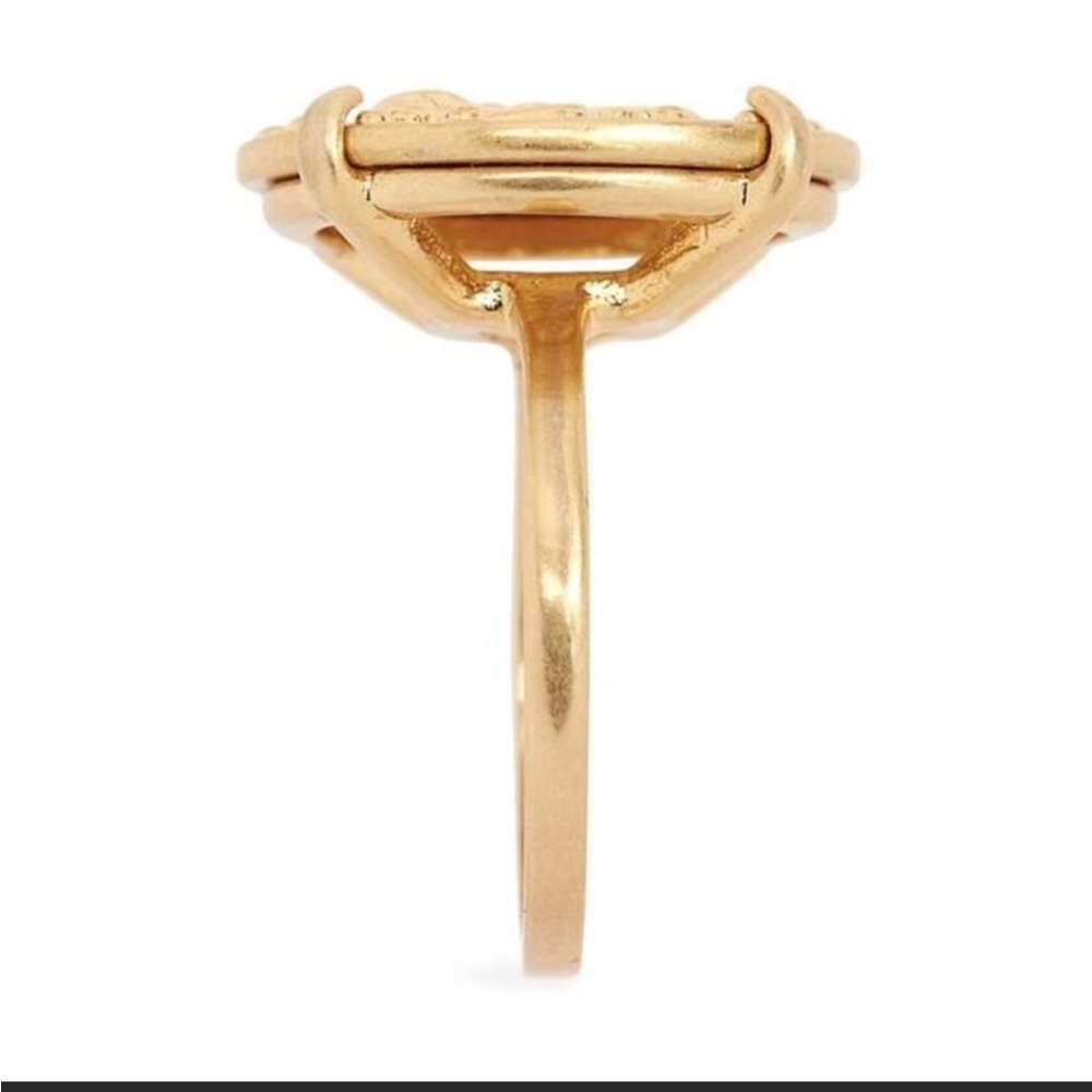 Tory Burch Gold Coin Medallion Ring | Statement Chic | Size 7 - Picture 8 of 12
